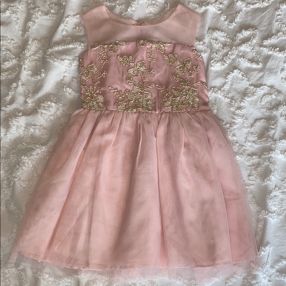 The Children's Place Other - Children’s Place, pink and gold dress